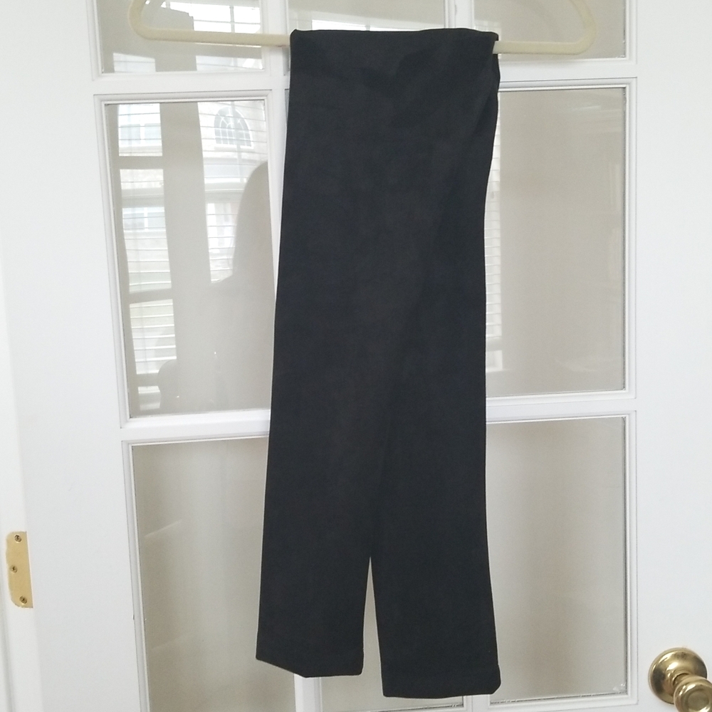BCBG Black Faux Suede Pants